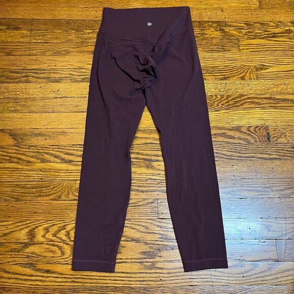 Lululemon Women's Burgundy Align™ High-Rise Leggings Pants Gym Workout Size 6 - Picture 1 of 7